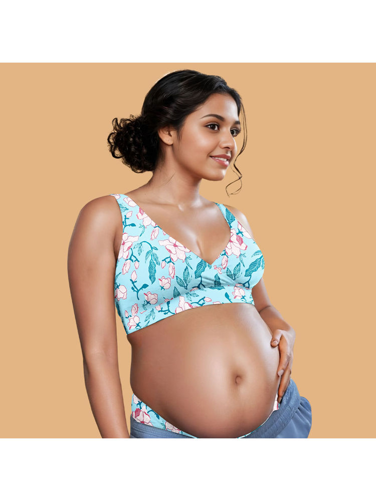 Tailor and Circus Pure Soft Padded Maternity Bra Blue-picture-26