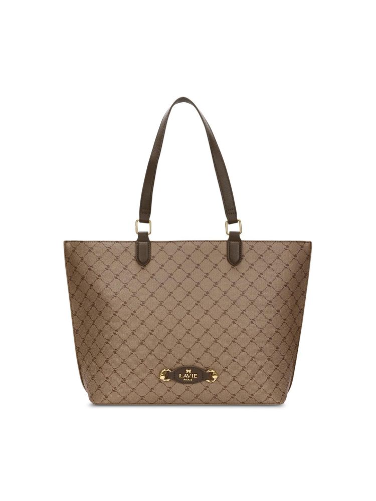 Lavie Paris Women's Marcus Laptop Tote Bag- Khaki (LARGE)-image-22