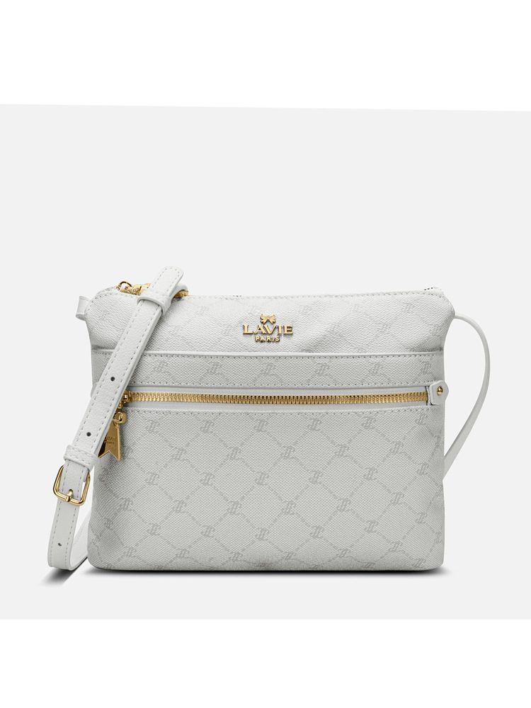Lavie Paris Women's Agnes Monogram Sling Bag -Off White (SMALL)-image-26