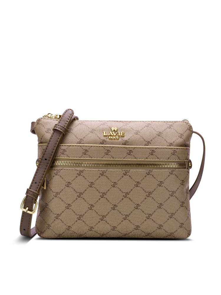 Lavie Paris Women's Agnes Monogram Sling Bag -Khaki (SMALL)-image-27