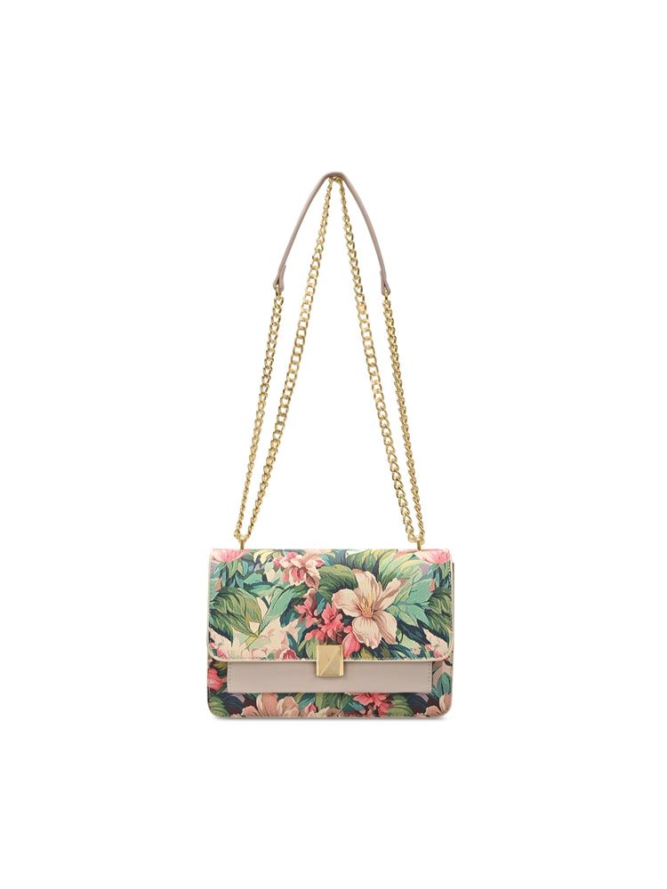 Lavie Paris Women's Fluer Flap Sling Bag- Green (MEDIUM)-image-45