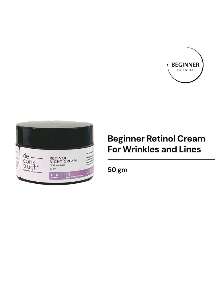 Deconstruct 0.1% Retinol Night Cream, Anti Aging Face Cream For Wrinkles & Lines-image-48