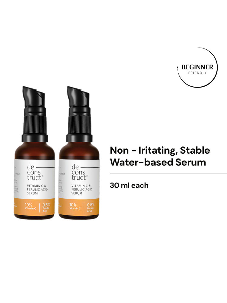 Deconstruct Vitamin C & Ferulic Acid Serum - 10% Vitamin C + 0.5% Ferulic Acid - Pack Of 2-image-47