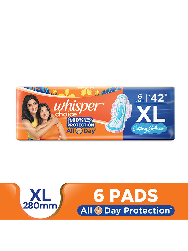 Whisper Choice XL Sanitary Pads for Women-image-46