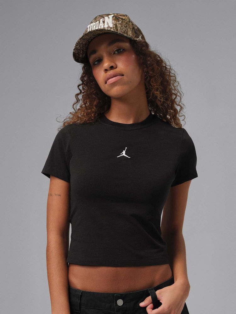 Nike Black Sportswear Ess Tmid Tee Women T-Shirt-image-1
