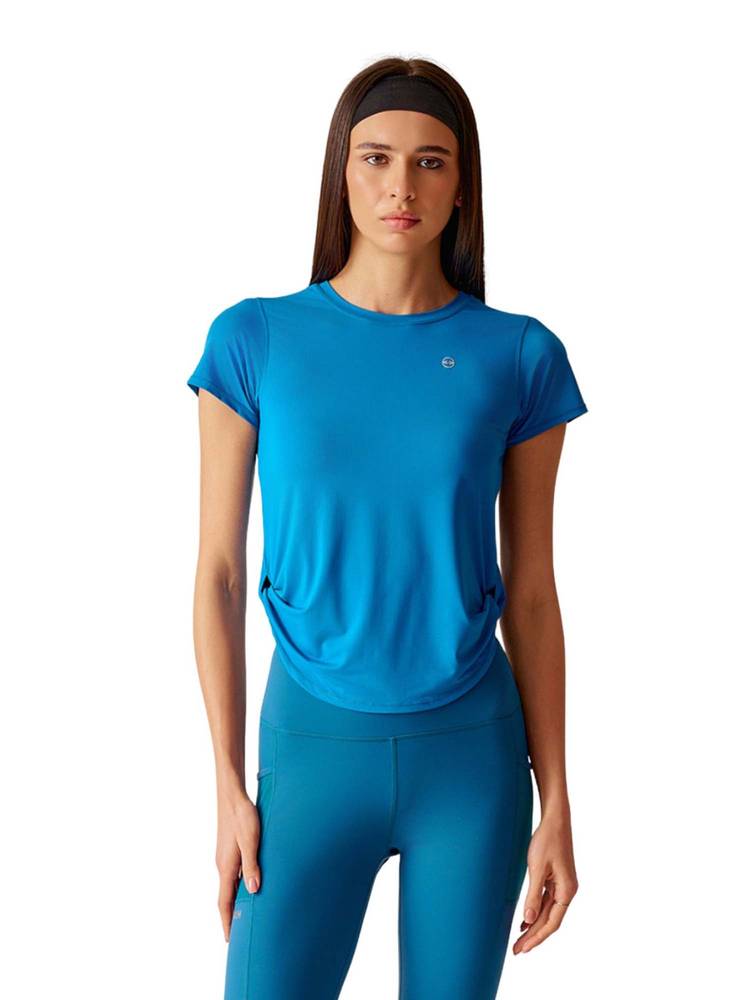 STRCH Women Blue Nylon Core Active Performance T-Shirt-picture-35