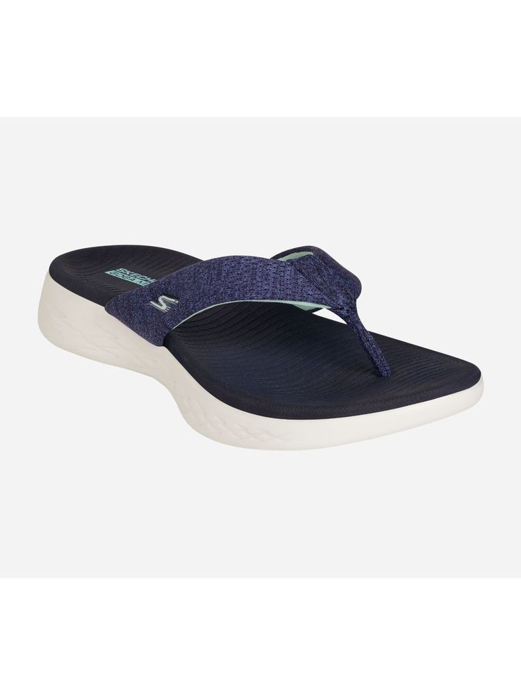 SKECHERS Women On-The-Go 600 - Preferred Navy Aqua Casual Slippers-image-38