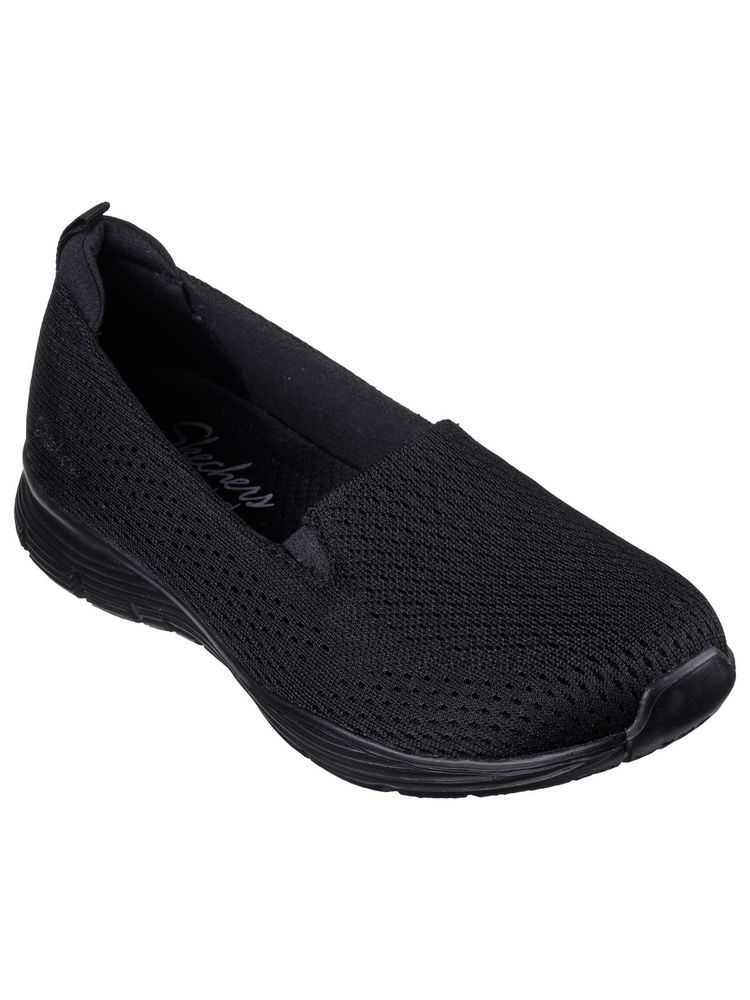 SKECHERS Women Seager Black Casual Slip On Loafers-image-18