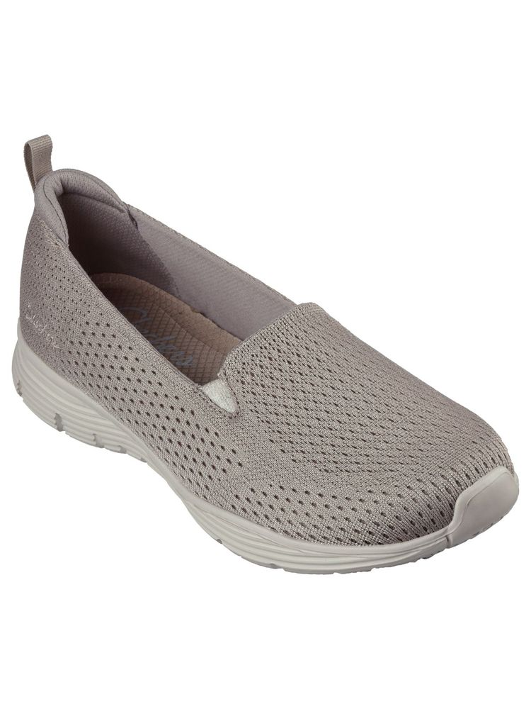 SKECHERS Women Seager Taupe Casual Slip On Loafers