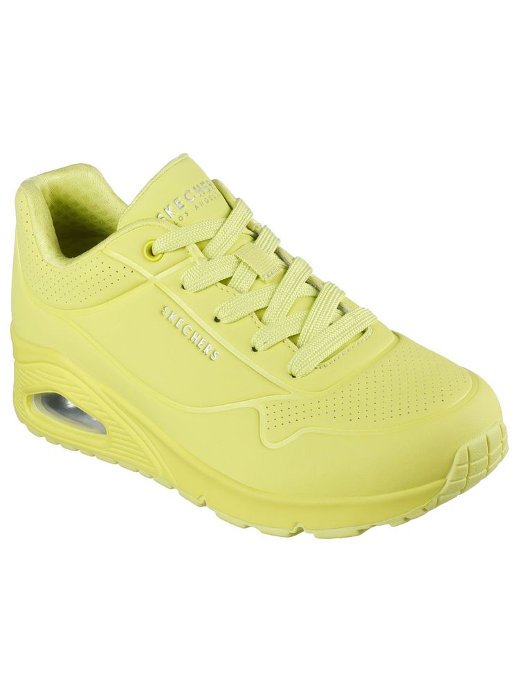SKECHERS Women Uno Stand On Air Lime Green Casual Lace Up Sneakers-picture-23