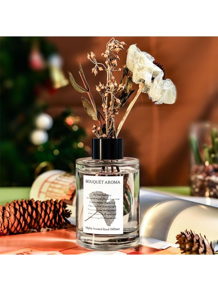 Silver Martini Reed Diffuser - 120ML English Pear & Freesia Elegant Home Fragrance-image-19