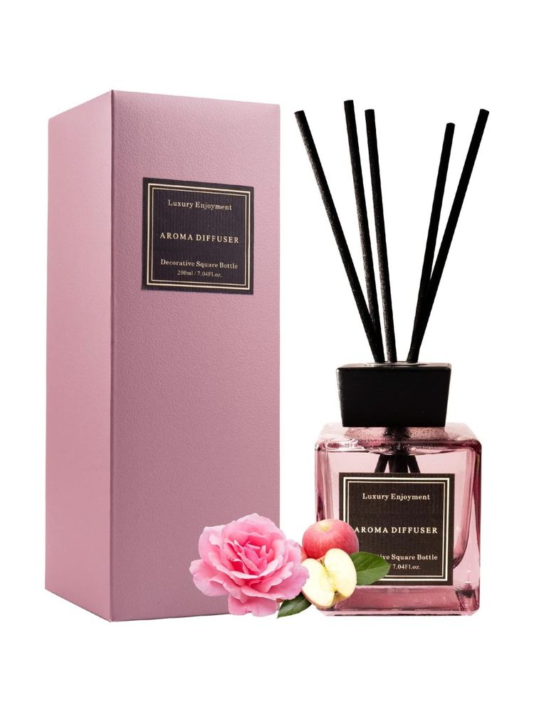 Silver Martini Reed Diffuser - Magic Peony 200ml Toxin-Free, Long-Lasting Aroma-image-4