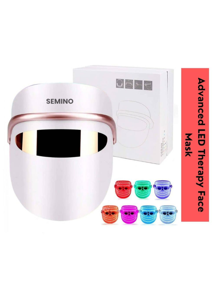 SEMINO Advanced LED Light Therapy Mask for Anti Acne, Anti Aging, Wrinkle Reduction & Radiant Skin