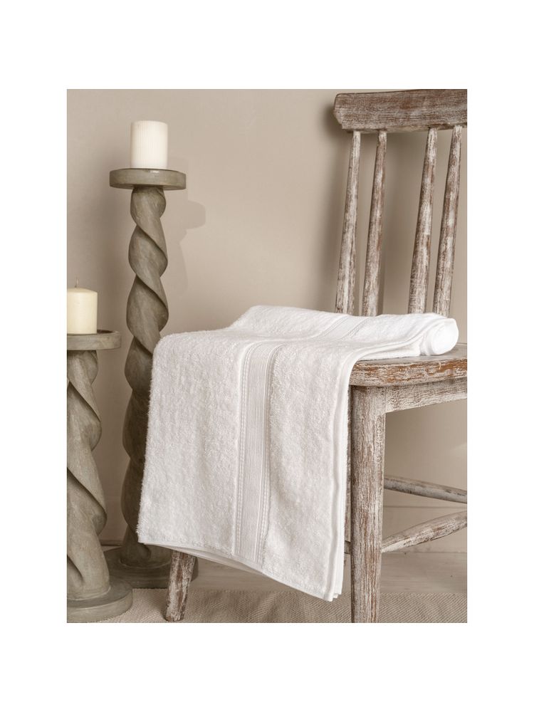 Ddecor Live Beautiful White Cotton 650 GSM Bath Towel - Pack of 1-picture-23