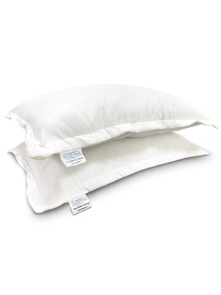 SLEEPSIA Hotel High Quality Pillow for Sleeping Bed Pillows, 24" X 16" (White, Pack of 2)
