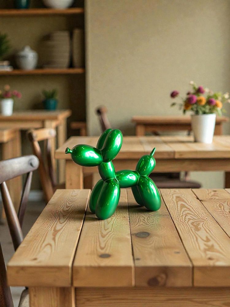 Sun Mun Decors Green Balloon Dog Figurine-picture-26