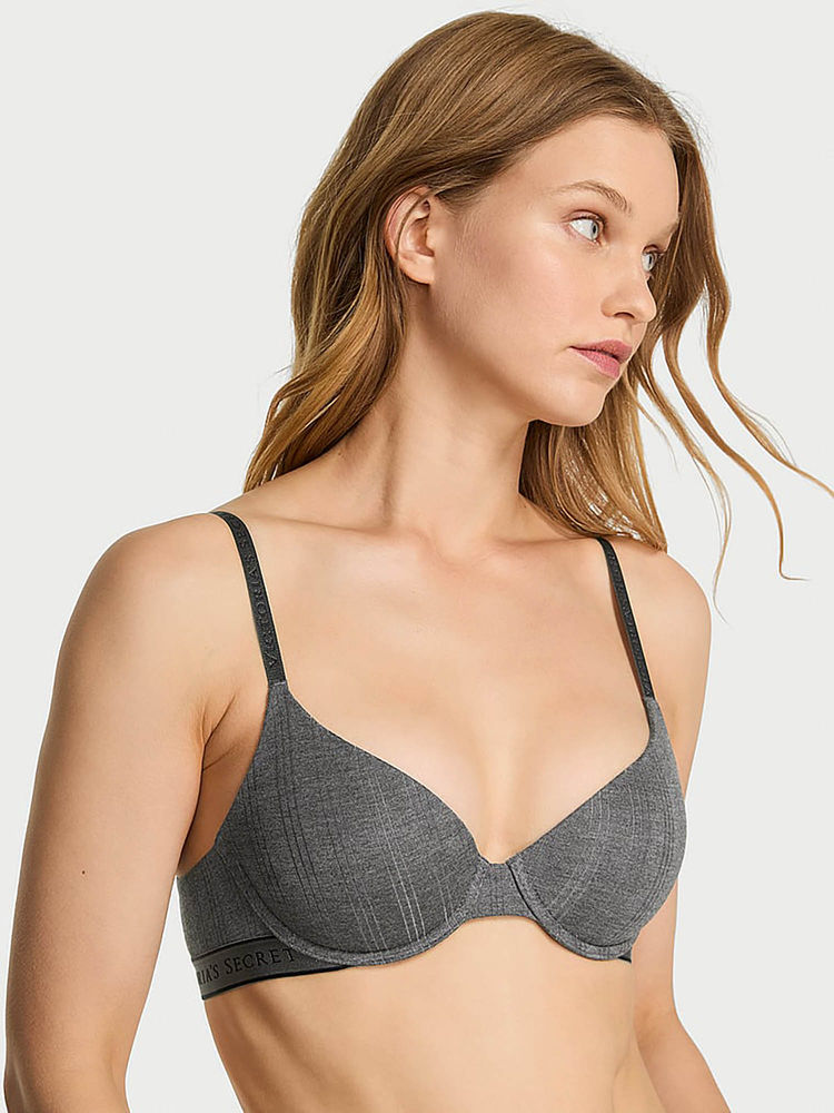 victoria's secret intimates Victoria's Secret The T-Shirt Ultra-Fine Modal Lightly Lined Demi Bra Grey-picture-20