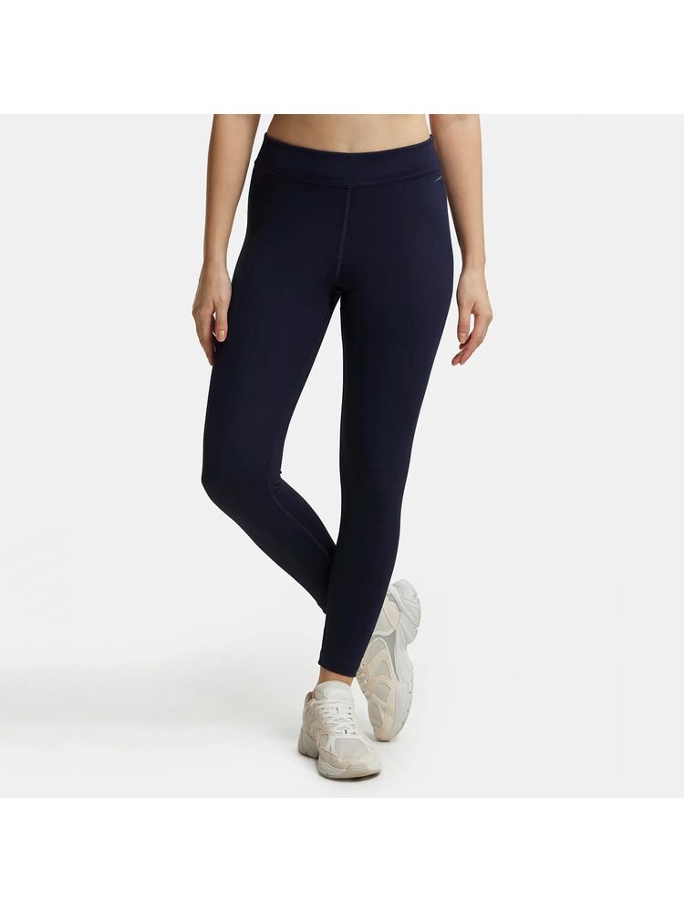 Jockey MW20 Women Microfiber Elastane Active Wear Leggings - Peacoat-picture-13