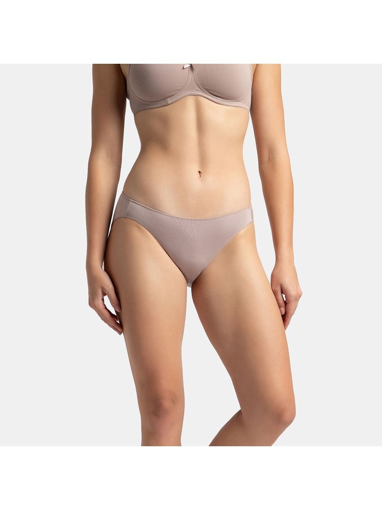 Jockey 1803 Women Medium Coverage Modal Stretch Bikini - Mocha-picture-28