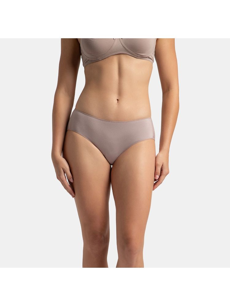Jockey 1802 Women High Coverage Micro Modal Elastane Hipster - Mocha-picture-28