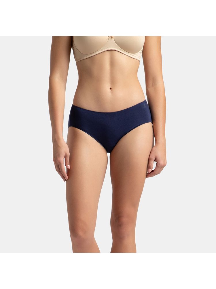 Jockey 1802 Women High Coverage Micro Modal Elastane Hipster - Classic Navy-picture-12