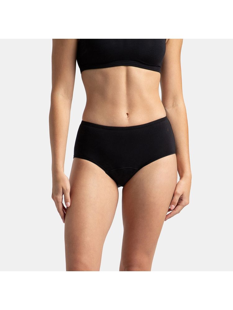 Jockey SW05 Women Super Combed Cotton Elastane Stretch Period Panty - Black-picture-27