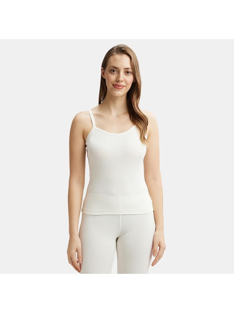 Jockey 2501 Women Super Combed Cotton Rich Thermal Camisole - Off White-picture-14
