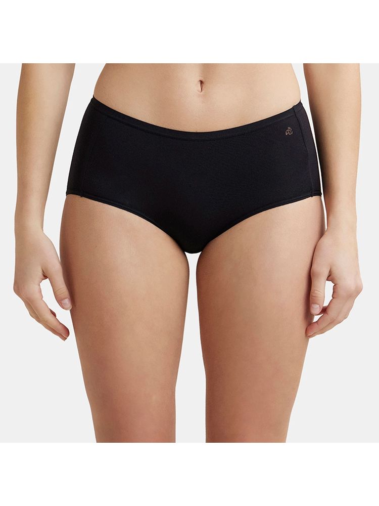 Jockey 1809 Women Full Coverage Micro Modal Elastane Full Brief - Black-picture-15