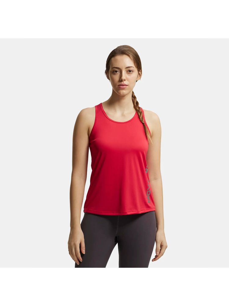Jockey MW33 Women Microfiber Fabric Printed Active Wear Tank Top - Virtual Pink-image-36