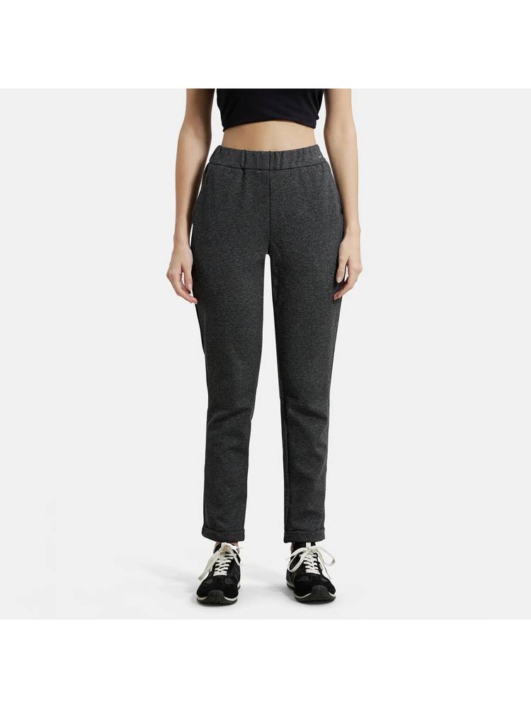 Jockey IW06 Women Rayon Polyester Elastane Stretch Slim Fit All Day Pants - Black-picture-23