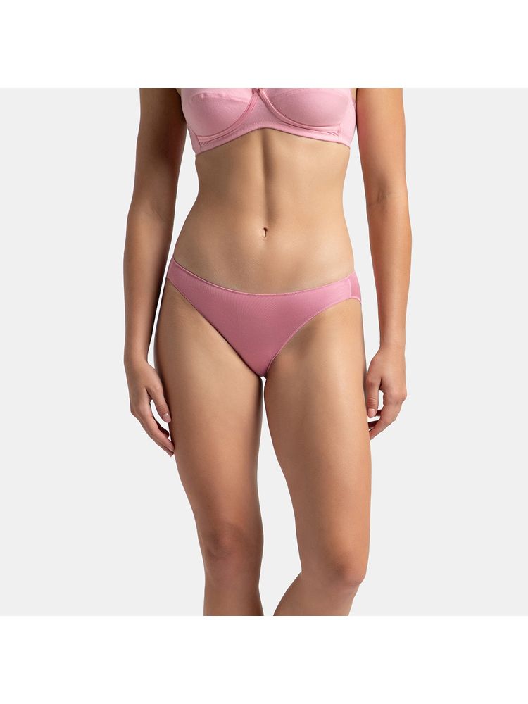 Jockey 1803 Women Medium Coverage Modal Stretch Bikini - Cashmere Rose-picture-24
