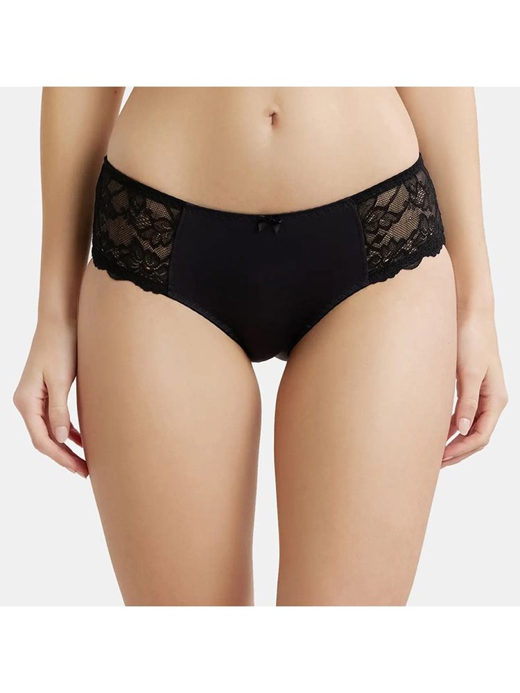 Jockey 1814 Women Full Coverage Soft Touch Microfiber Elastane Hipster - Black-image-21