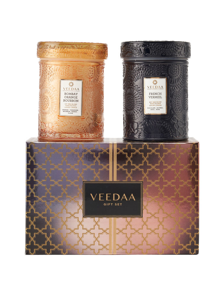 Veedaa Candles Mandala Glass Duo Gift Set Style 5-picture-13