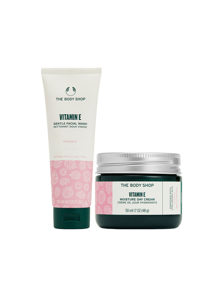 The Body Shop Vitamin E Moisture Cream & Face Wash Combo-picture-11