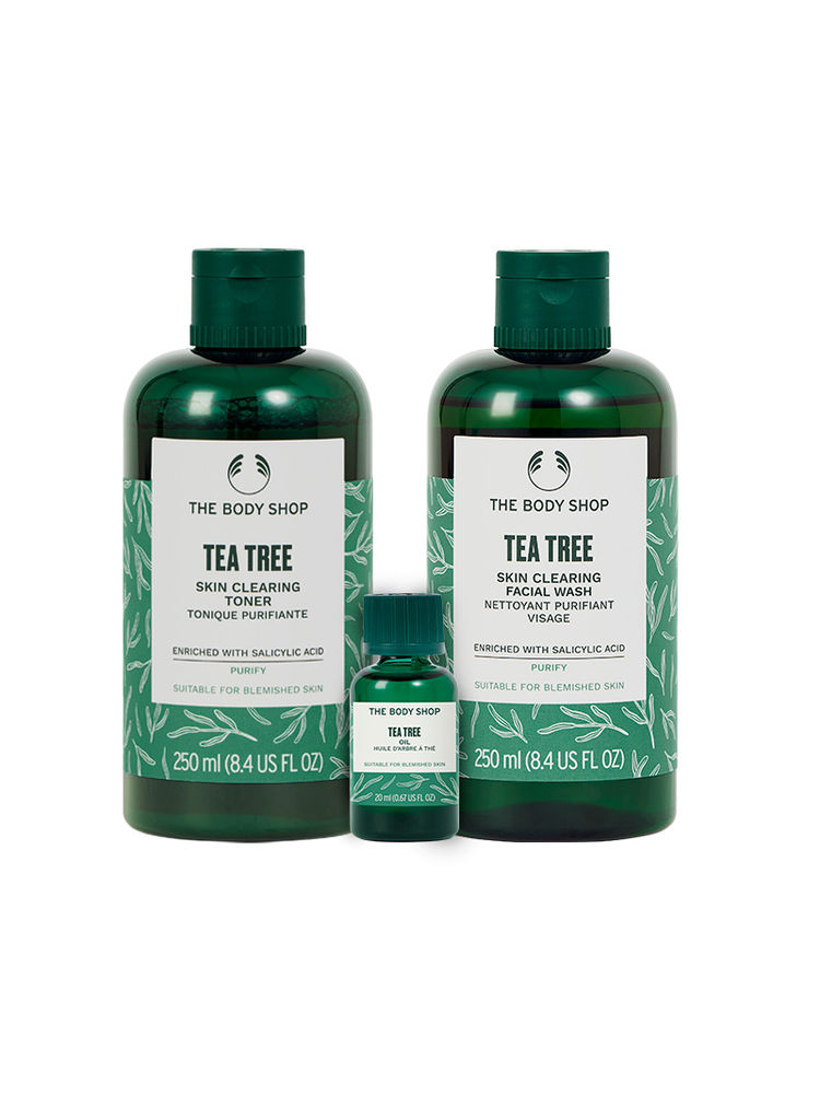 The Body Shop Tea Tree Facial Wash, Toner & Oil Combo-picture-18