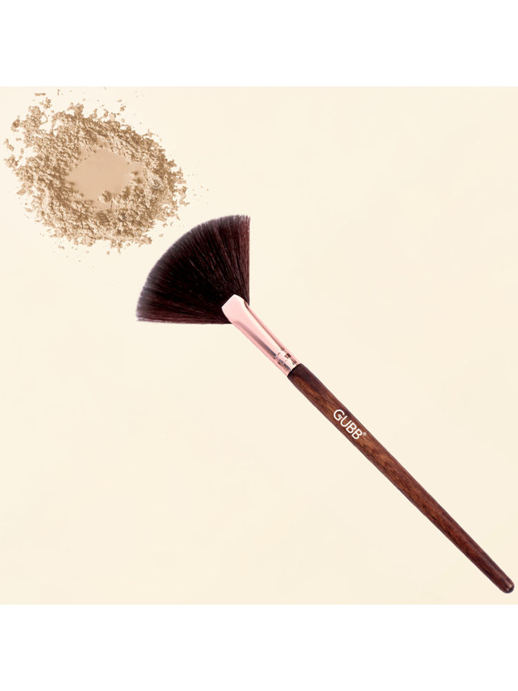 GUBB Synthetic Bristle Fan Brush- Brown-picture-17