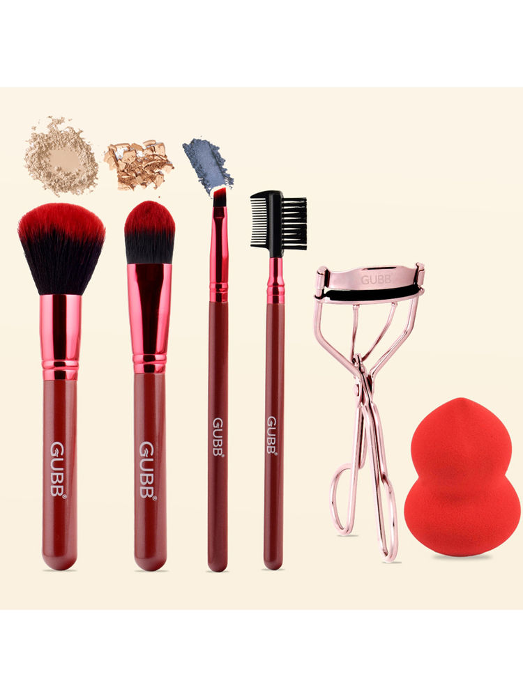 GUBB Beauty Surprise Kit, 4 Brushes, Beauty Blender and Eyelash Curler-picture-37