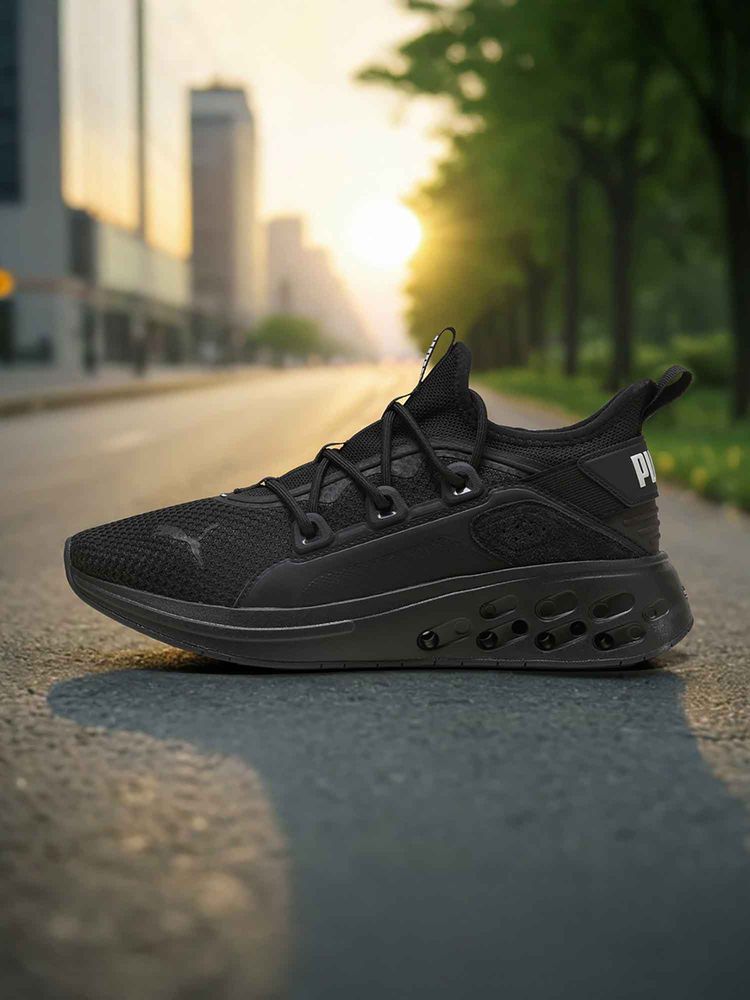 Puma Softride Frequence Street Black Running Shoes