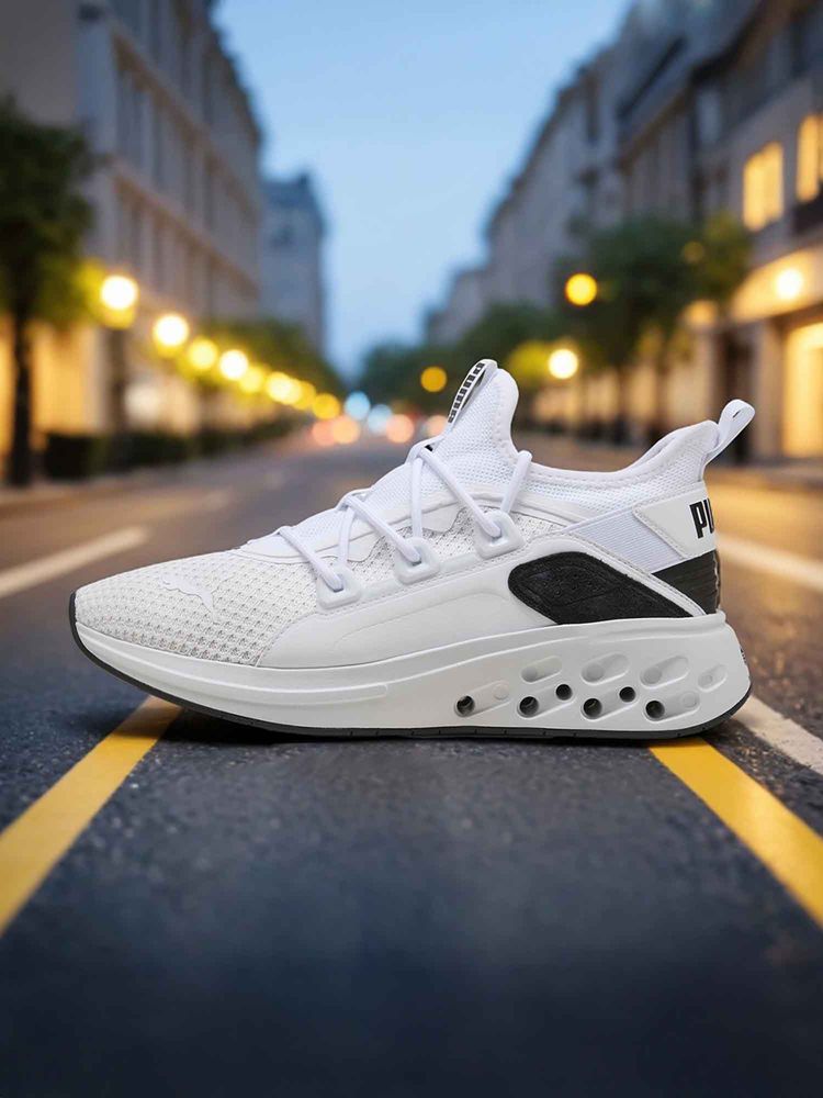 Puma Softride Frequence Street White Running Shoes