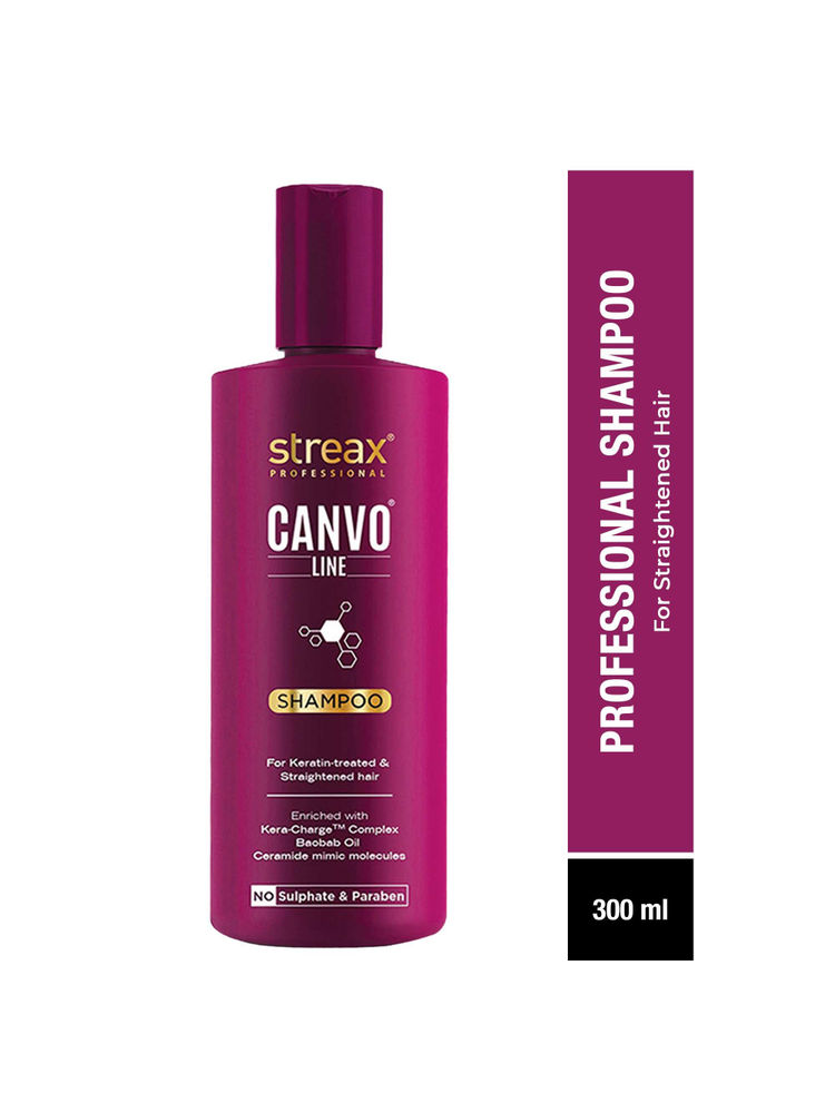 Streax Professional Canvoline Shampoo With Kera-Charge & Baobab Oil