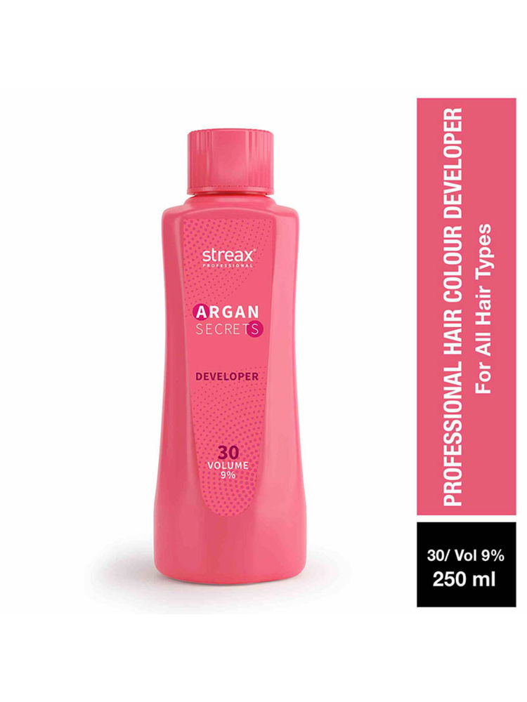 Streax Professional Developer 30 Volume 9% For Hair Color With Argan Secrets Colourant