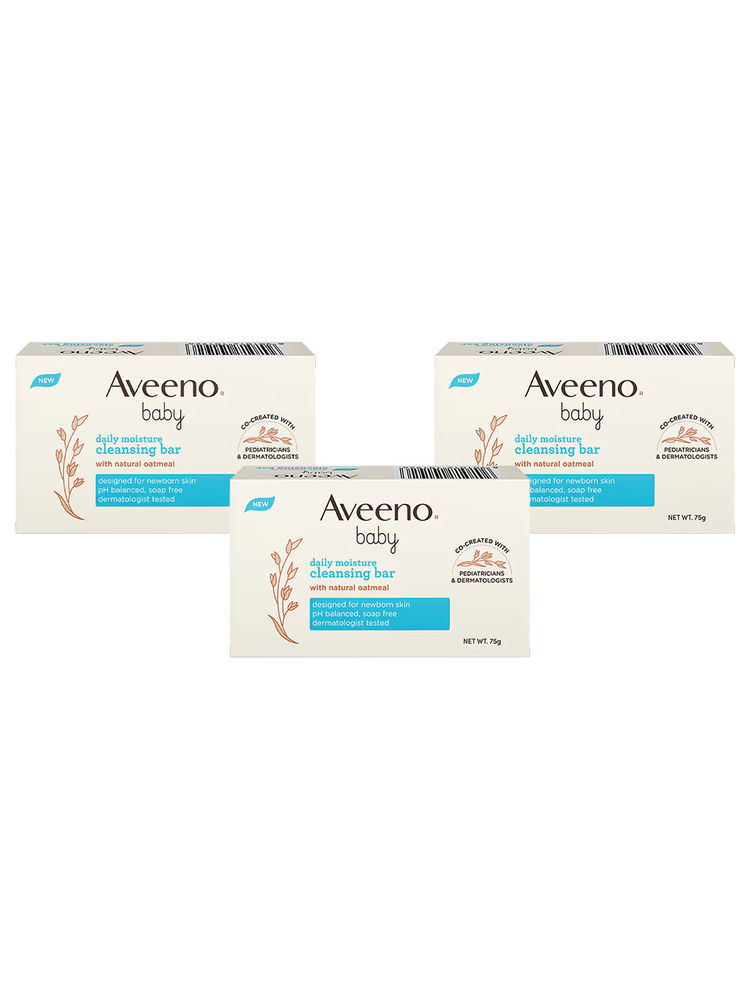 Aveeno Baby DM Cleansing Bar - Pack Of 3-picture-22