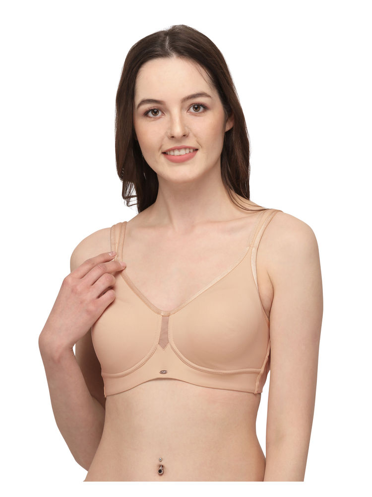 SOIE Full Coverage Minimiser Non Padded Non-Wired Bra-Nude-picture-17