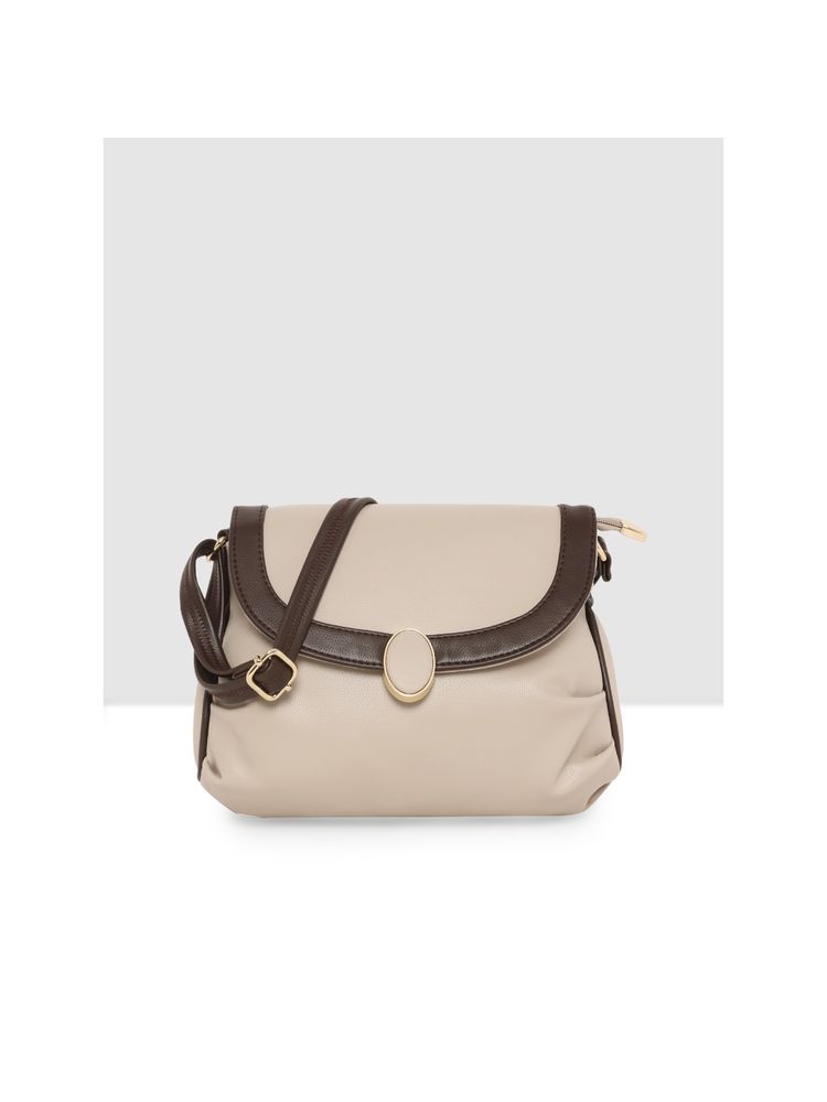 ESBEDA Cream Colour Trendy Fashion Sling Bag for Women-picture-5