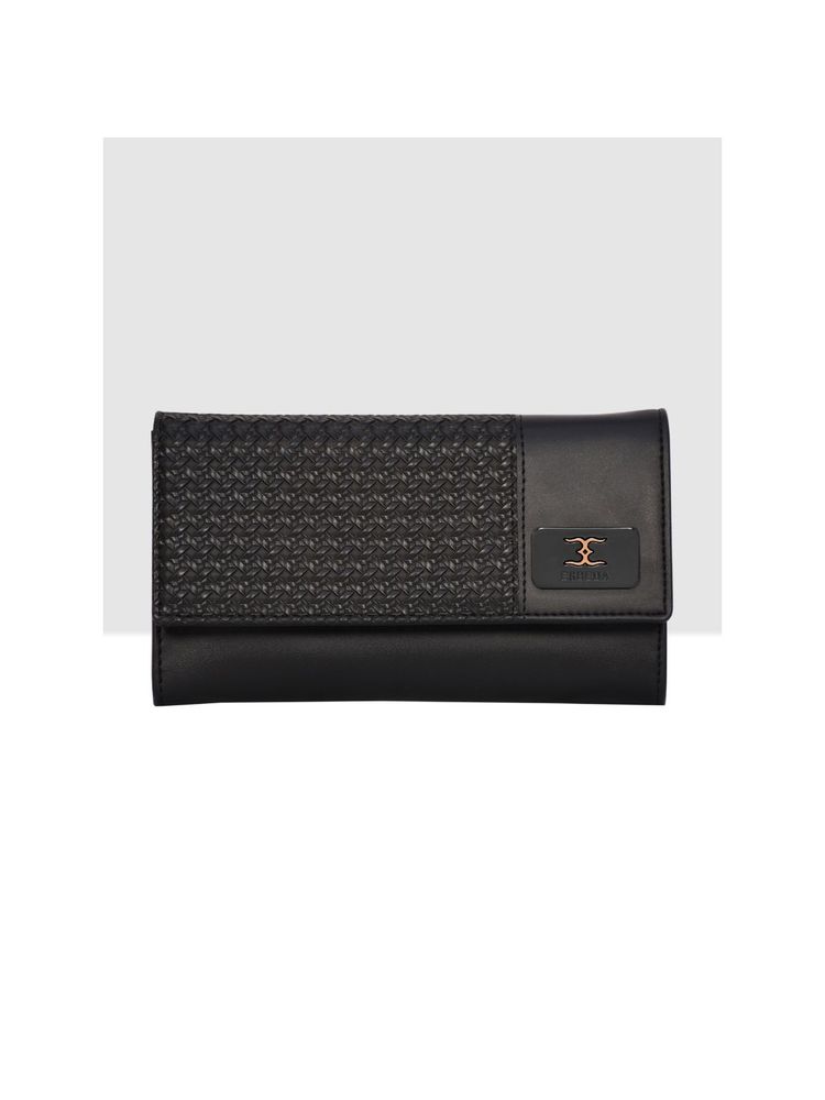 ESBEDA Black Wicker Pattern Wallet-picture-28