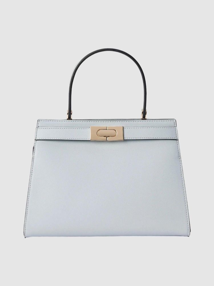 Forever New Lara Lady Top Handle Handbag With Detachable Strap - Blue-picture-11