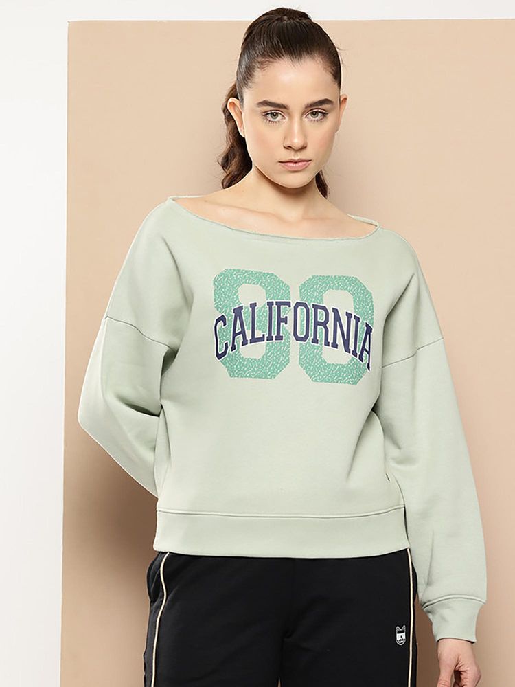 Alcis Women's Sidefall Shoulder Pullover Sweatshirt-image-2