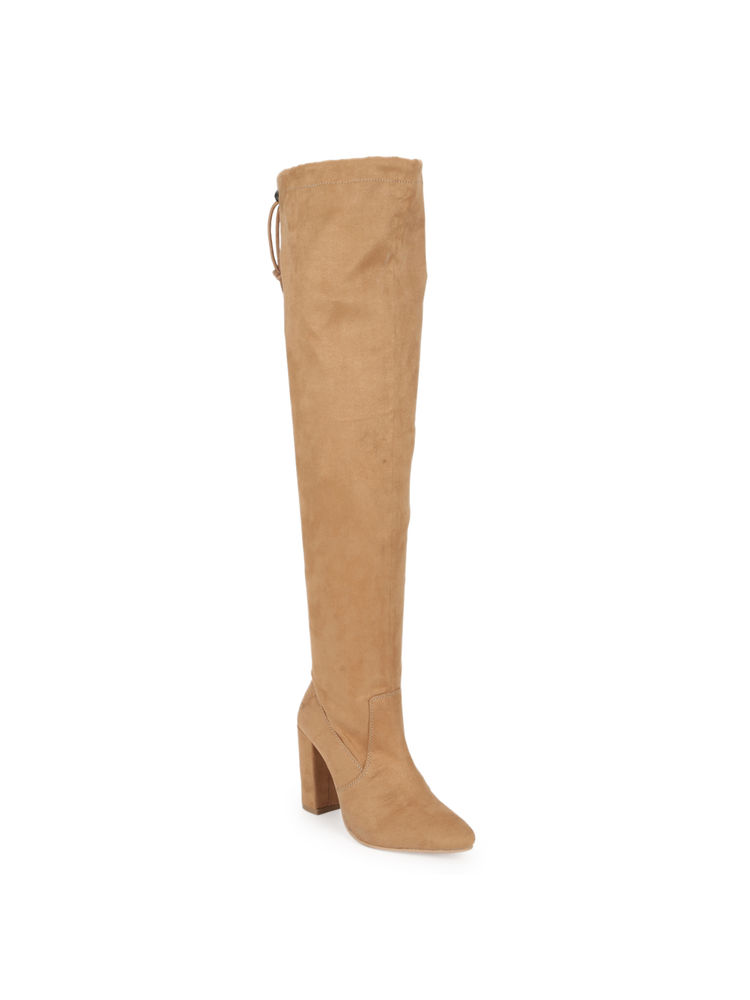 Truffle Collection Nude Solid Boots-picture-20