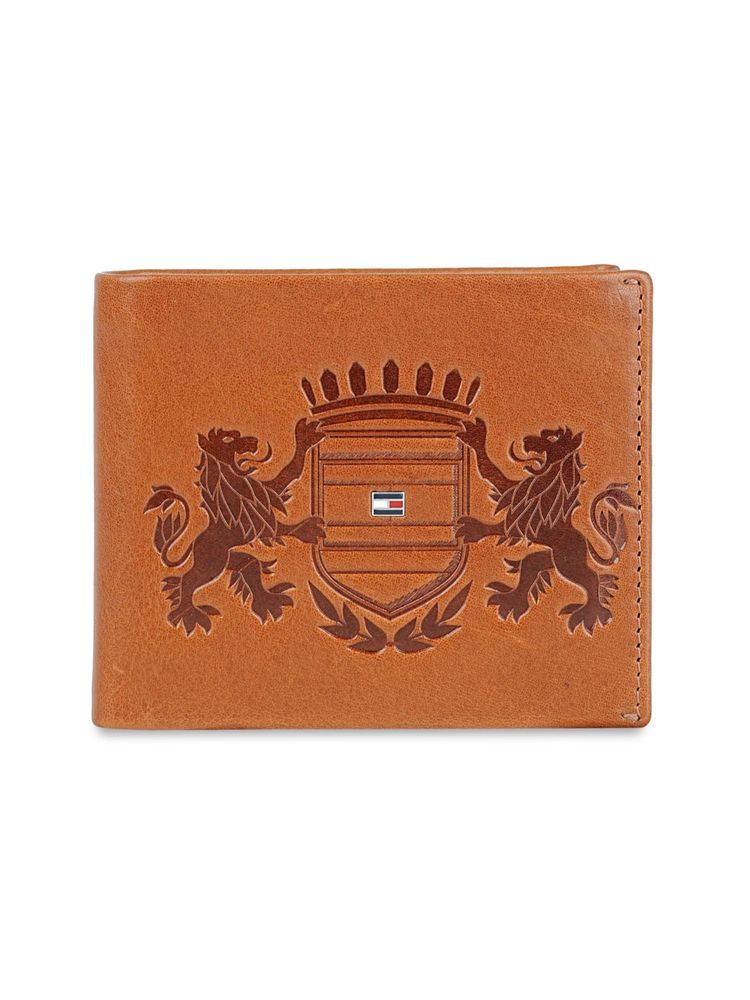 Tommy Hilfiger Mens Leather Multicard Coin Lapithos Wallet - Tan-image-1