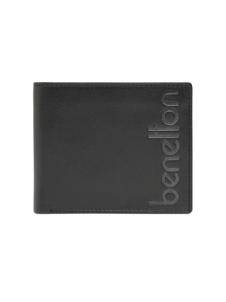 united colors of benetton fashion United Colors of Benetton Mens Leather Global Coin Bindura Wallet - Black-picture-27